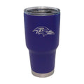 30oz Stainless Steel Tumbler with Baltimore Ravens Logo