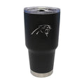 30oz Stainless Steel Tumbler with Carolina Panthers Logo