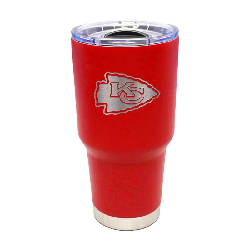 Kansas City Chiefs 30oz Stainless Steel Tumbler with Logo