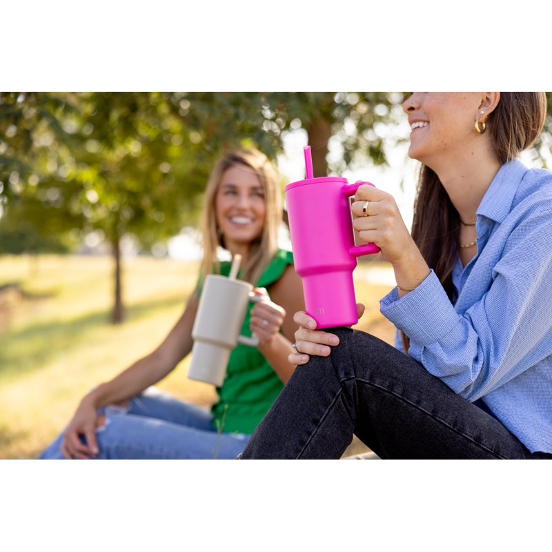 30 oz Insulated Stainless Steel Trek Tumbler with Straw Lid - Raspberry Vibes