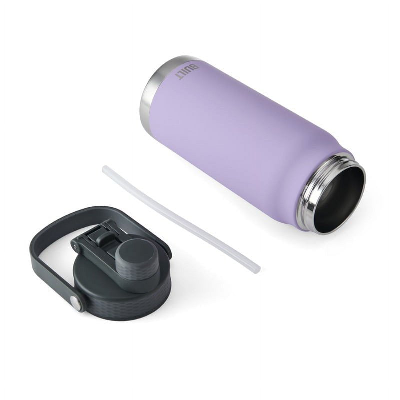 32 Ounce Dual Lid Stainless Steel Insulated Water Bottle - Lavender