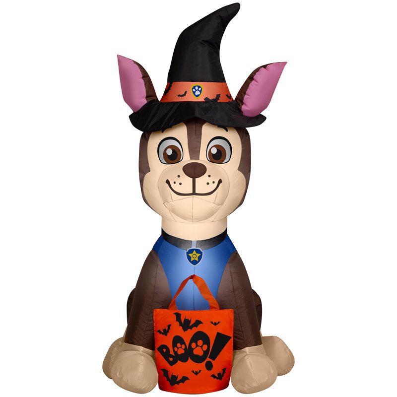 3.5 Ft. Airblown Inflatable Paw Patrol Chase Halloween Yard Decoration - Light-Up, Easy Setup