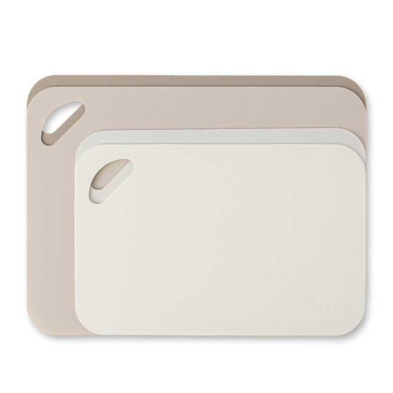 4-Piece Poly Cutting Mat Set - Small & Medium Sizes, Cream