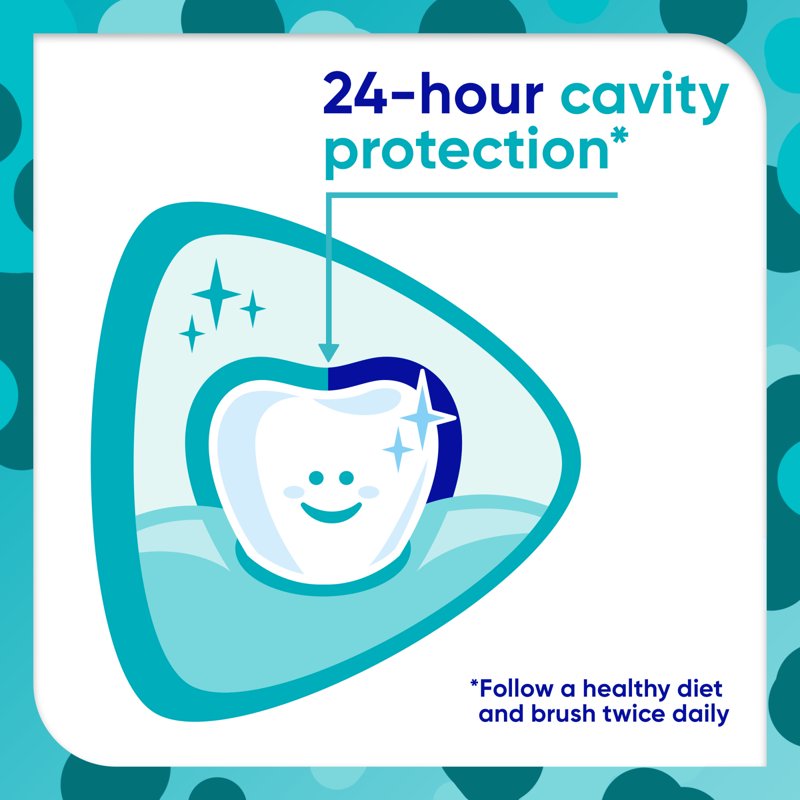 Kids Toothpaste with Cavity & Enamel Protection - Bubble Mint Flavor, 4 Oz