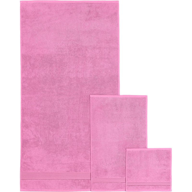 Turkish Cotton Towel Set - 6 Pieces Light Pink Bath & Hand Towels, Washcloths