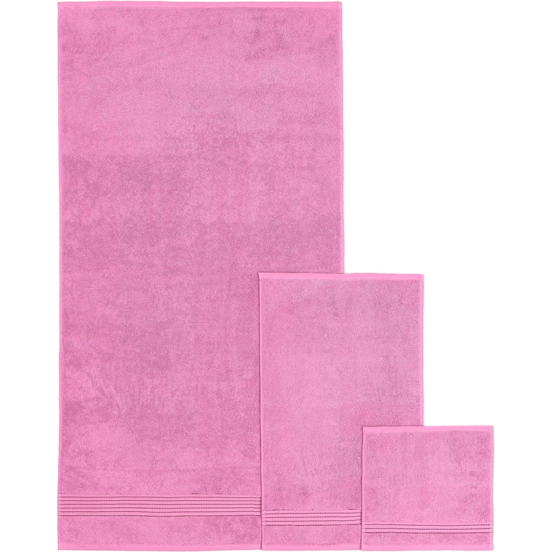 Light Pink 6-Pack Cotton Shower Towels - Highly Absorbent & Soft