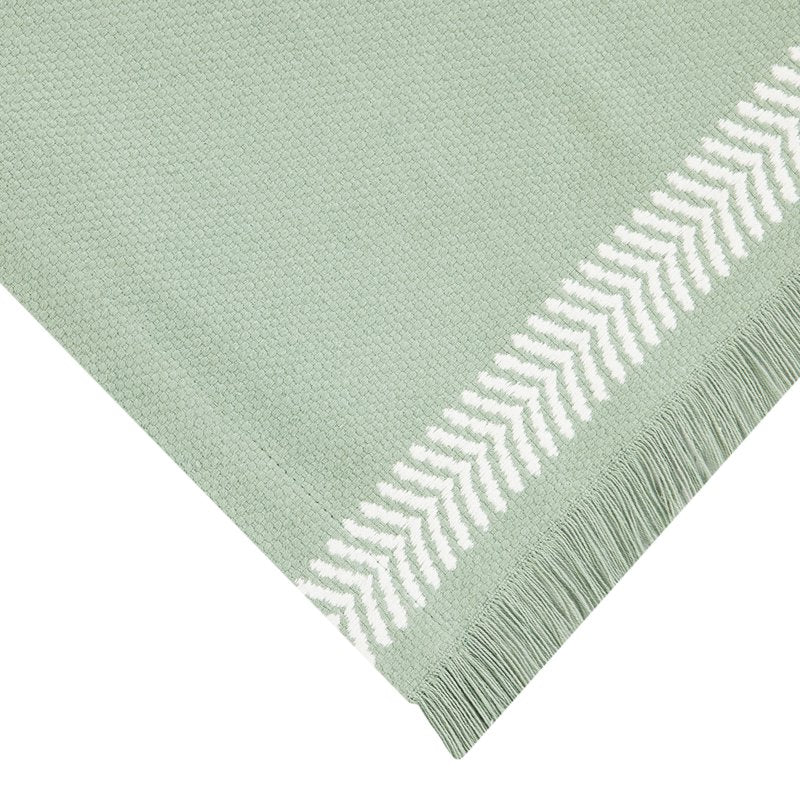 Woven Cotton Table Placemat - Hedge Green - 14" x 19"
