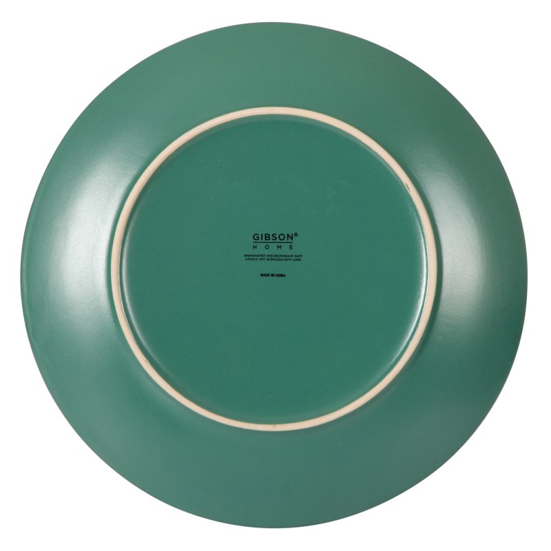 12-Piece Matte Green Ceramic Dinnerware Set - Hazeltine