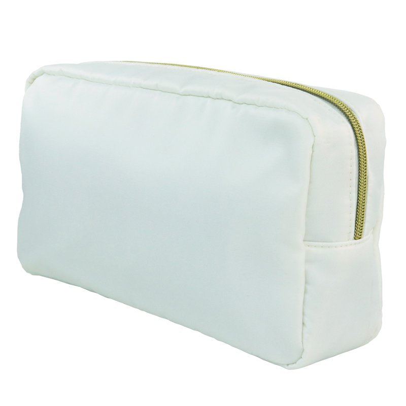 Medium Customizable Nylon Storage Bag with Gold Zipper - Multiple Colors