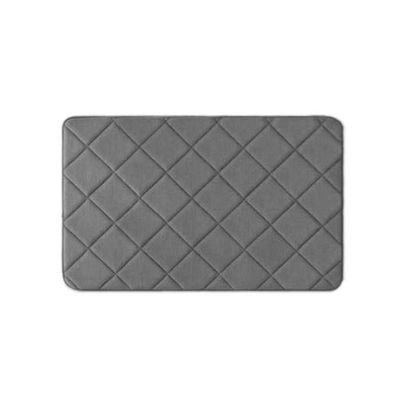 YZEGDCH Bathroom Rug Gray Extra Soft Non-Slip Quick Dry Machine Washable Variation #4