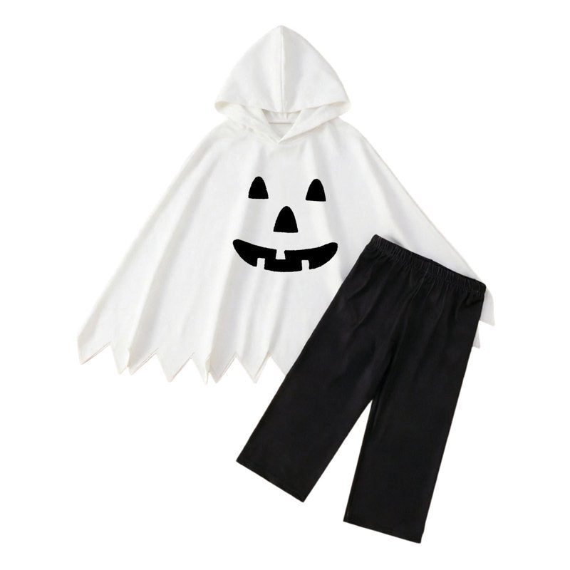White Boys Halloween Costume Sets with Cape and Pants - 18-24 Months, Cute Casual Outfit