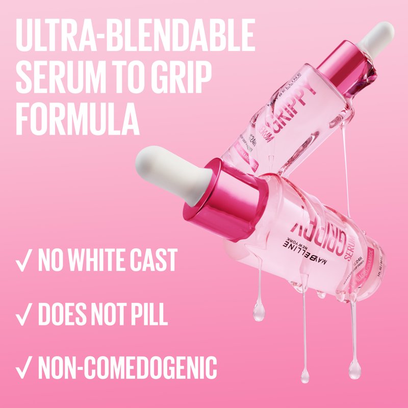 Grippy Serum Makeup Primer with 2% Niacinamide, 24-Hour Hydration