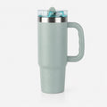 30 oz Insulated Stainless Steel Travel Tumbler with Handle - Sage Green