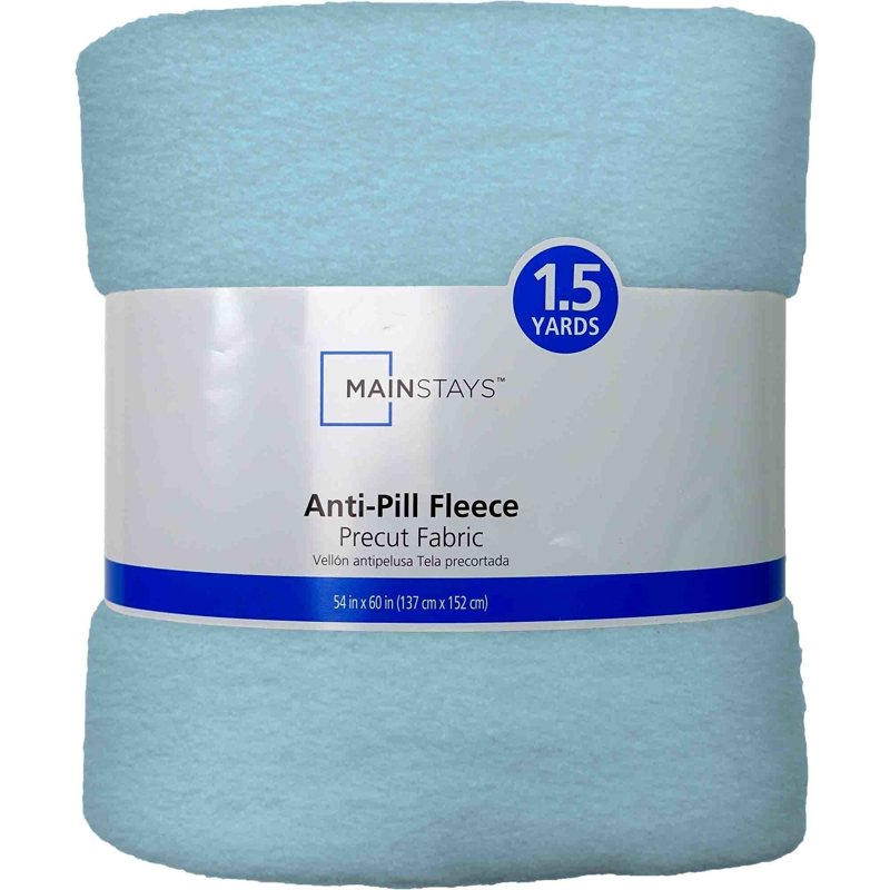 2 Pack Mint Polyester Fleece Fabric 58" x 1.5 Yards Anti-Pill for Crafts