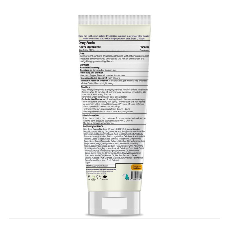 Baby Mineral Sunscreen Lotion SPF 55+ with Prebiotics - 3 oz