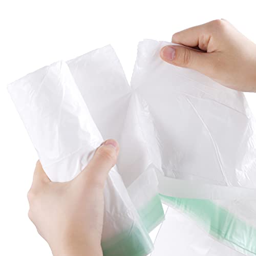 Hawnn 8 Gallon Trash Bag 120 Count, Unscented Strong Drawstring Garbage Bag Fit 30 Litter Trash Can, for Kitchen, Bathroom, Bedroom, Office (Green)