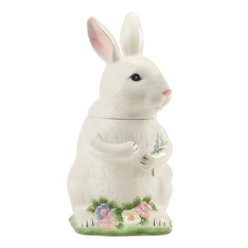 Certified International Easter Morning 3-D Bunny Cookie Jar, 64 oz.
