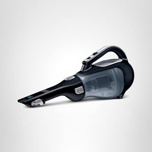 BLACK+DECKER dustbuster 20V Hand Vacuum Cordless Rechargeable, Car Vacuum Portable, Powerful Suction AdvancedClean Hand Vac with Extendible Crevice Tool, Flip-Up Brush and Charging Base (BDH2000L)