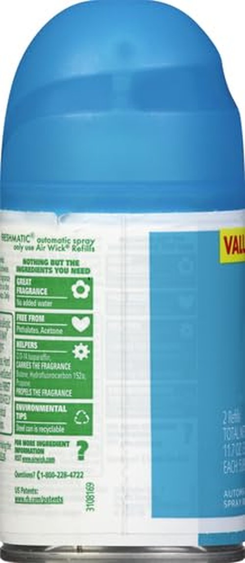 Air Wick Freshmatic Automatic Spray Air Freshener, Fresh Waters, 6.17 Ounce