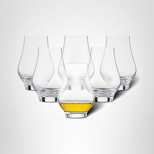 SCHOTT ZWIESEL Bar Special Whiskey Nosing Tumbler (Set of 6), Special Nosing Glass for Whiskey, Dishwasher-Safe Tritan Crystal Glasses, Made in Germany (11 Ounce)