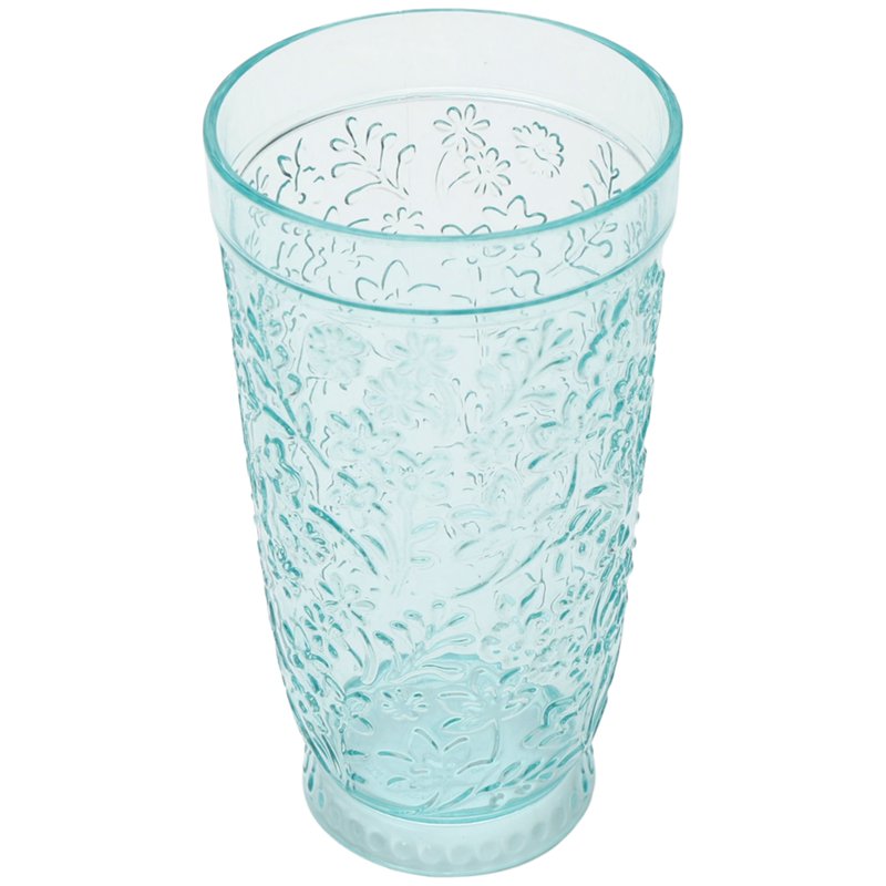 24-Ounce Embossed Tritan Ditsy Tall Tumbler - 2 Pack, Teal