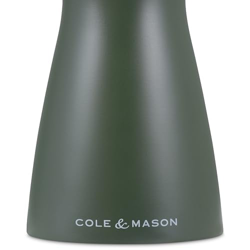 Cole & Mason Kenton Salt and Pepper Mill - Manual Refillable Grinder with Adjustable Ceramic Mechanism - Dining Accessory for Seasoning - Kitchen Tool for Everyday Use - 6 Inch, Rosemary