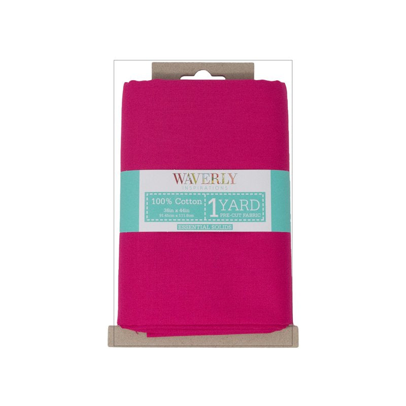 Pink Cotton Fabric 1 Yard - Magenta Solid Quilting & Sewing Material - 44" Wide (3 Pack)
