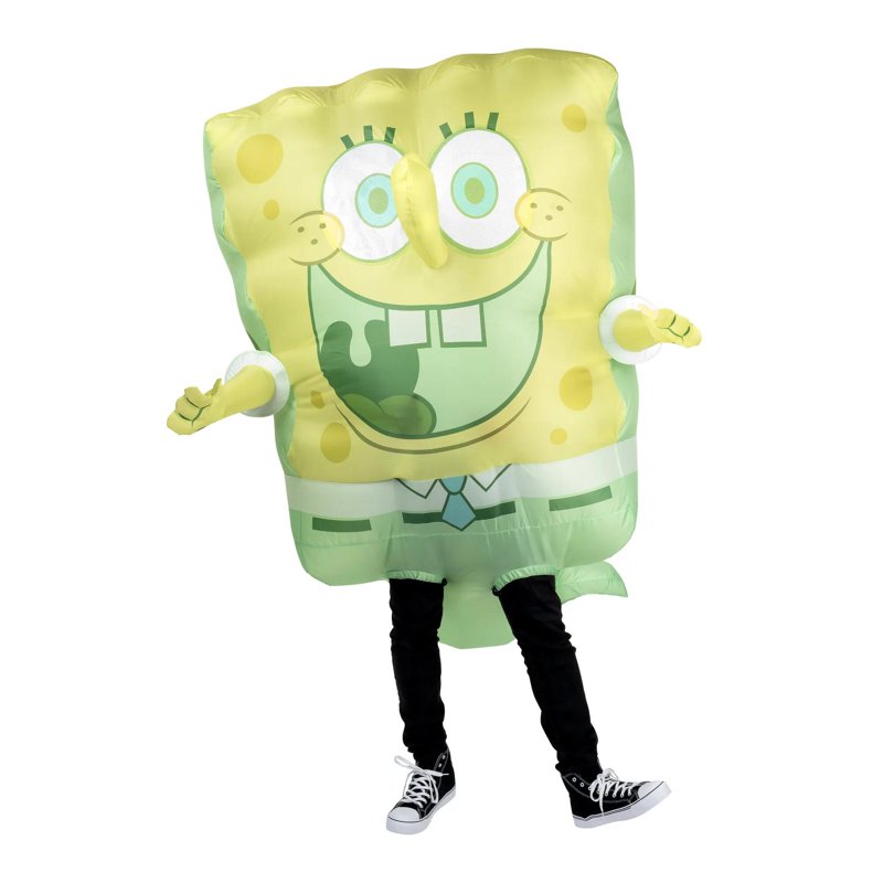 Inflatable Ghost SpongeBob Costume for Adults - Halloween Jumpsuit