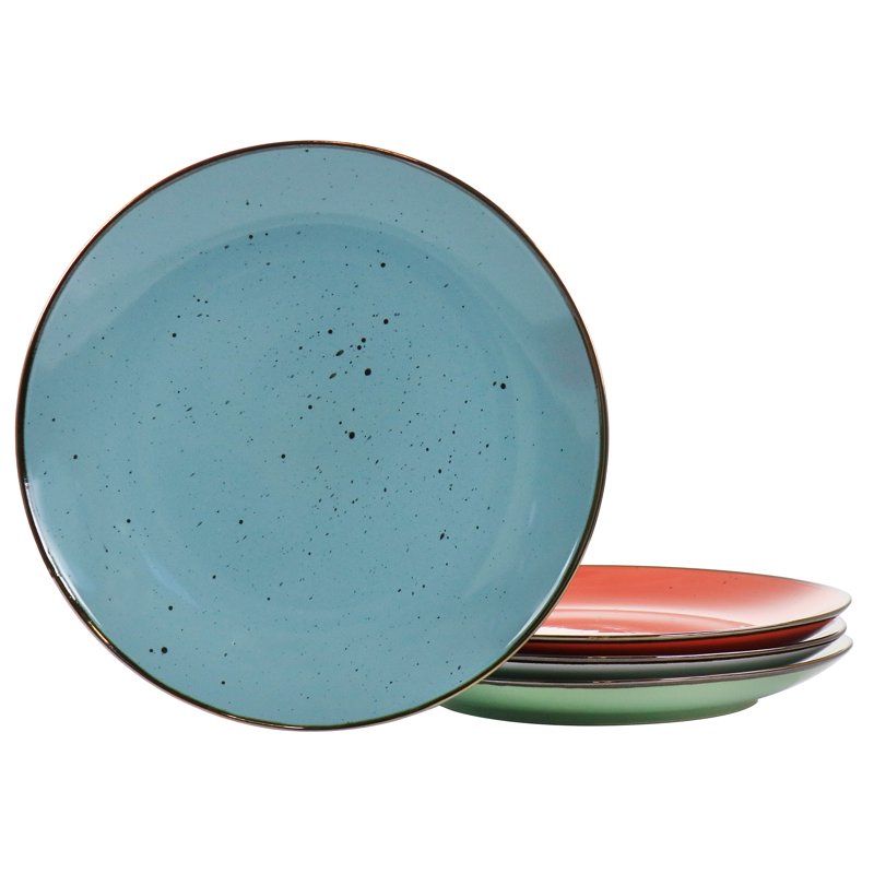 20 Piece Round Stoneware Dinnerware Set - Assorted Colors