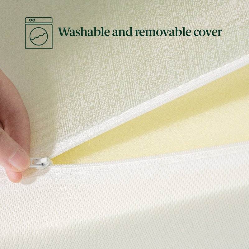 Twin Green Tea & Charcoal Memory Foam Mattress Topper - 3 Inch Support