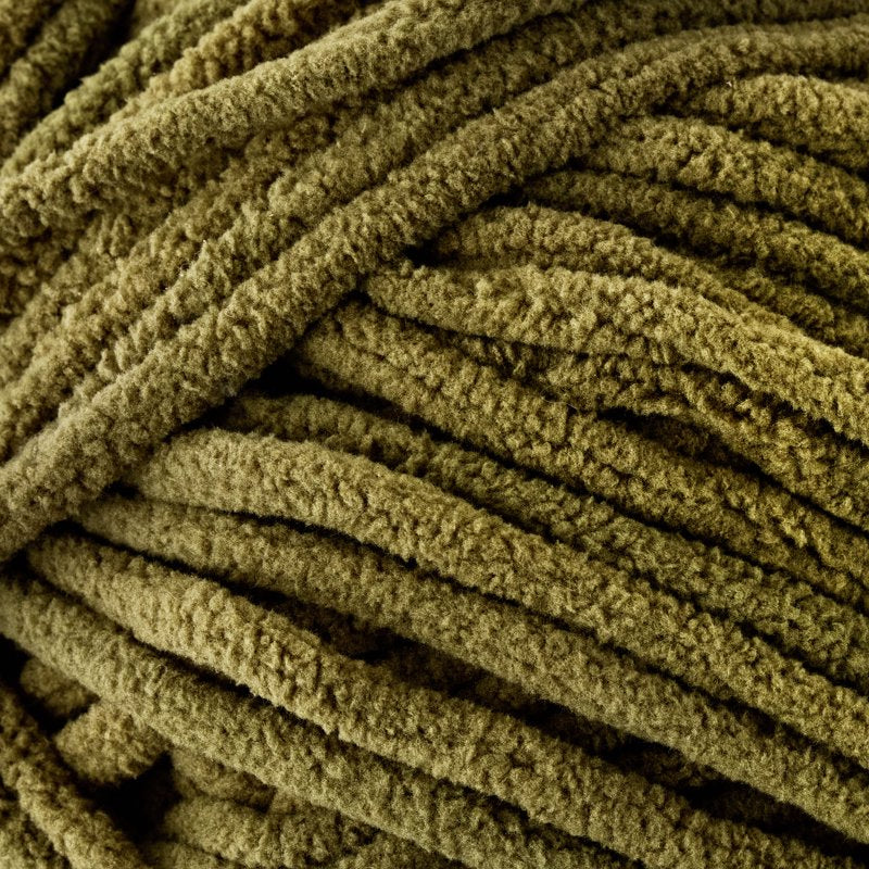 Mainstays Cozy Chenille Yarn - Winter Moss, 220 yd, Bulky, 100% Polyester - Single
