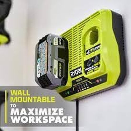 RYOBI ONE+ 18V Dual-Port Simultaneous Charger - Charges 2 Batteries at Once, 2X Faster Charging, LED Indicators - PCG005