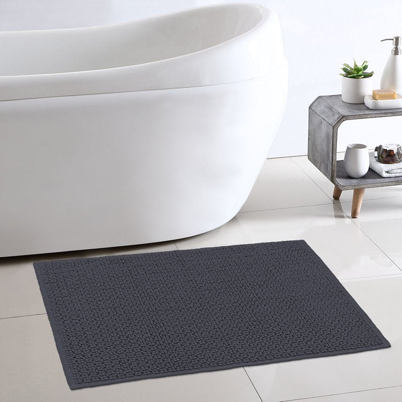 Better Homes & Gardens Signature Soft Grey Shadow Bath Mat - 20x34 in, Cotton Looped - Variation of THIS listing