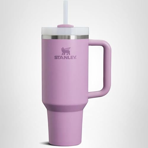 STANLEY Quencher H2.0 Tumbler with Handle and Straw 20 oz | Flowstate 3-Position Lid | Cup Holder Compatible for Travel | Insulated Stainless Steel Cup | BPA-Free | Lilac