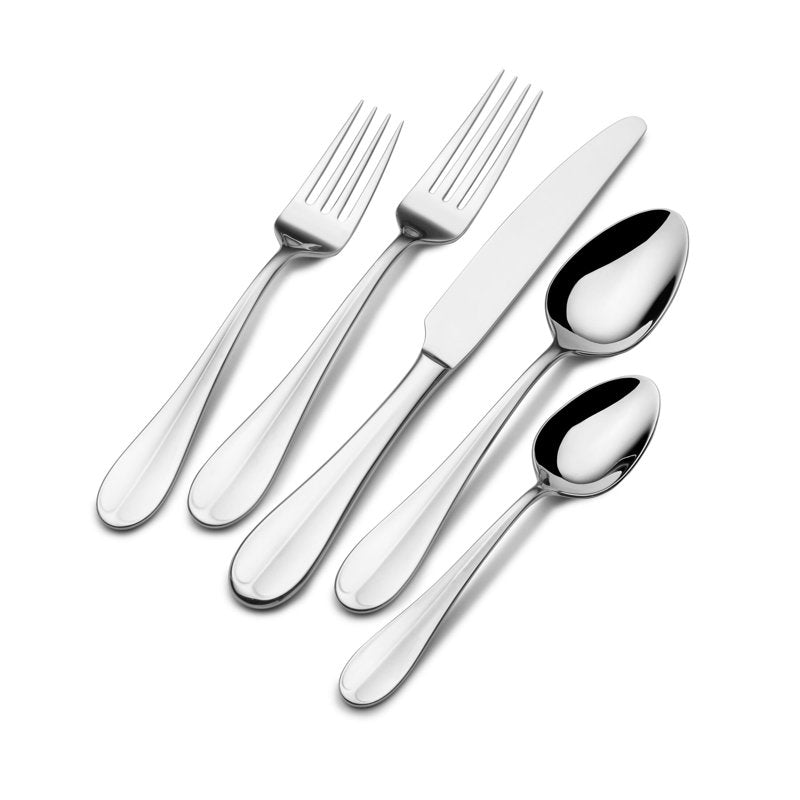 18/10 Stainless Steel 45-Piece Flatware Set - Service for 8
