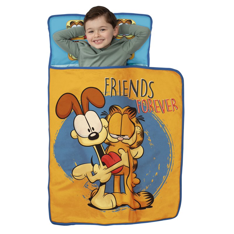 Toddler Nap Mat with Blanket and Pillow - All-in-One Travel Bed for Boys & Girls