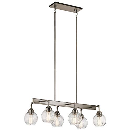 Kichler 43994AP Six Light Linear Chandelier