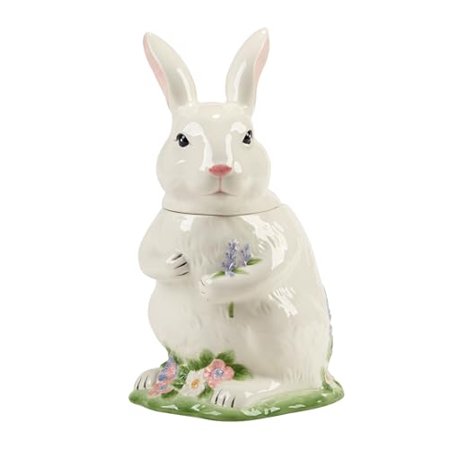 Certified International Easter Morning 3-D Bunny Cookie Jar, 64 oz.