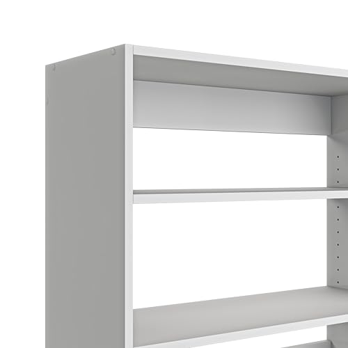 Prepac Elite 32” Wide Upper Cabinet, White Pantry Kitchen Storage Cabinet with 2 Adjustable Shelves for Garage, Laundry, 12" D x 32" W x 30" H