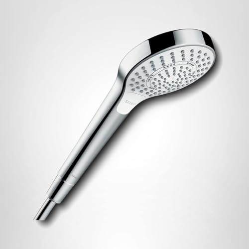 hansgrohe Croma Select S Low Flow 4-inch Handheld Shower Head Modern 3 SoftRain, IntenseRain, Pulsating Massage 04724400