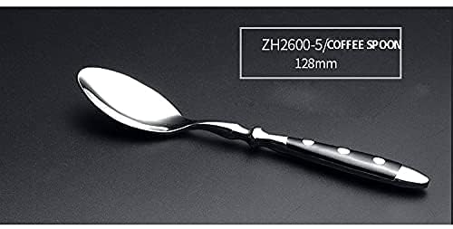 HOMECHAN 20-Piece Vintage Silverware Set with Black Bakelite Handles - Elegant Flatware for Home Kitchen & Special Occasions, Dishwasher Safe (Includes Forks, Spoons & Knives)
