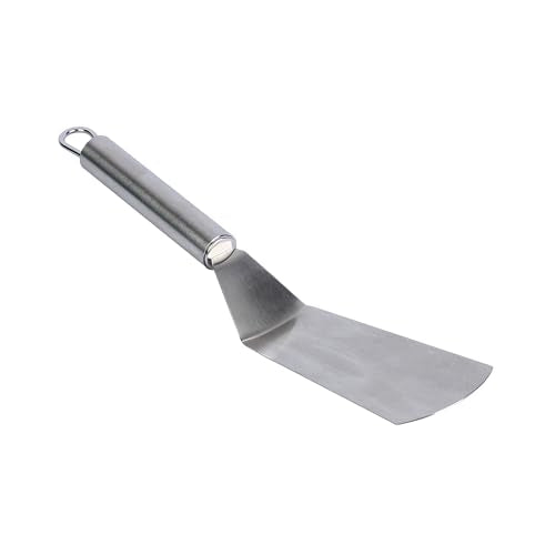 Restaurantware 11" Stainless Steel Turner - 6 Pack - German Standard Kitchen Spatula with Ergonomic Handle, Heat-Resistant - Heavy-Duty Steel Spatula for Flipping Burgers, Eggs, Meat
