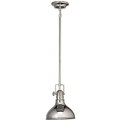 Kichler Hatteras Bay 10.25" 1 Light Mini Pendant Polished Nickel