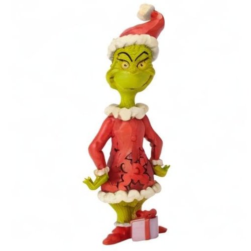 Enesco Dr. Seuss The Grinch by Jim Shore Hands on HIPS Figurine, 6.3"