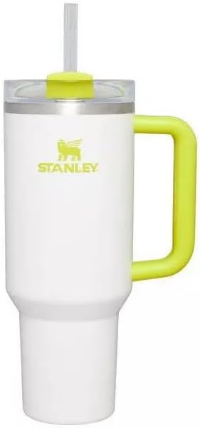 Stanley 40oz Stainless Steel H2.0 FlowState Quencher Tumbler - Frost & Electric Yellow Finish