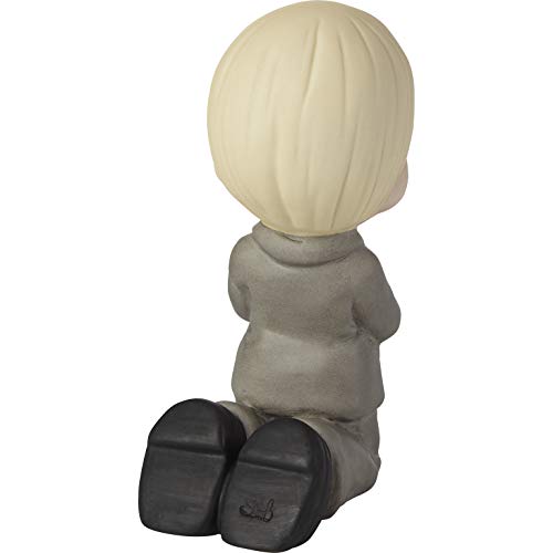 Precious Moments Remembrance of My First Communion Boy Figurine, Bisque Porcelain Communion Gift for Boys, Religious Keepsake for Catholic and Christian Faith