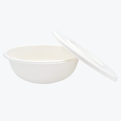 4.7 Inches Disposable Food Serving Bowl Lids| Heavy-Duty,100% Biodegradable | Made of Plant Based Sugarcane Fibers | Compostable lids for hot and cold Meals | Pack of 900
