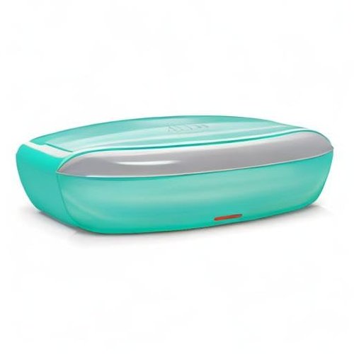 MILTON Swiftron Stainless Steel Electric Tiffin Box, Set of 2, (260 ml Each), Aqua Green | Food Grade | Double Walled | Auto Cut off | Reheats food