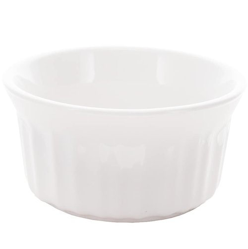 Corningware RS4 4oz/118mL Round French White Ramekins Bowl - 4-Pack