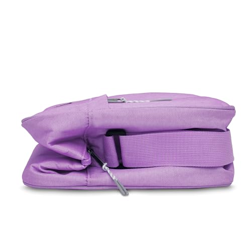 PackIt® Freezable Zuma 15-Can Cooler, Lavender, Built with EcoFreeze® Technology, Collapsible, Reusable, Zip Closure with Adjustable Shoulder Strap and Front Zip Pocket, Fits 15, 12 oz Cans